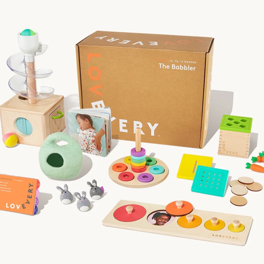 LOVEVERY - The Babbler: 13, 14 and 15 months play kit - Pristine condition